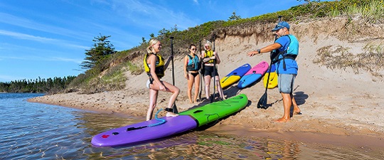 Paddle boarding